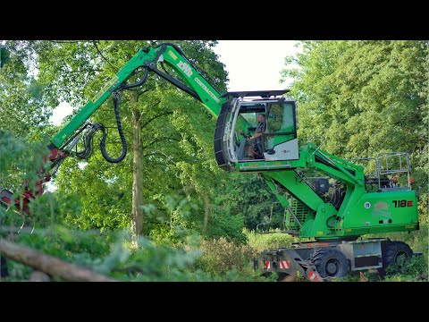 Sennebogen 718E Felling Trees