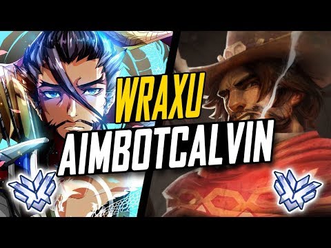 WRAXU RANK #1 HANZO AND AIMBOTCALVIN RANK #1 MCCREE! BEST TEAM! [ OVERWATCH SEASON 6 TOP 500 ]