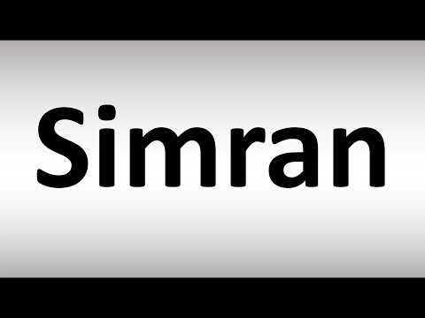 How to Pronounce Simran