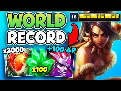 I BROKE THE WORLD RECORD FOR GRASP STACKS! (6,000 HP NIDALEE)