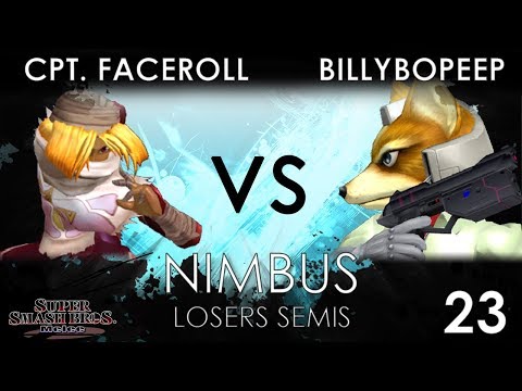 Nimbus #23- Captain Faceroll (Sheik) VS TNC | BillyBoPeep (Fox) - SSBM Losers Semis
