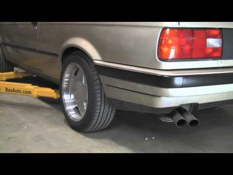 Sound comparison: MagnaFlow vs. stock exhaust on a 1990 BMW 325i (E30)