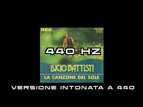 La canzone del sole Accordata 440 hz (giusta intonazione per accompagnamento di chitarra)