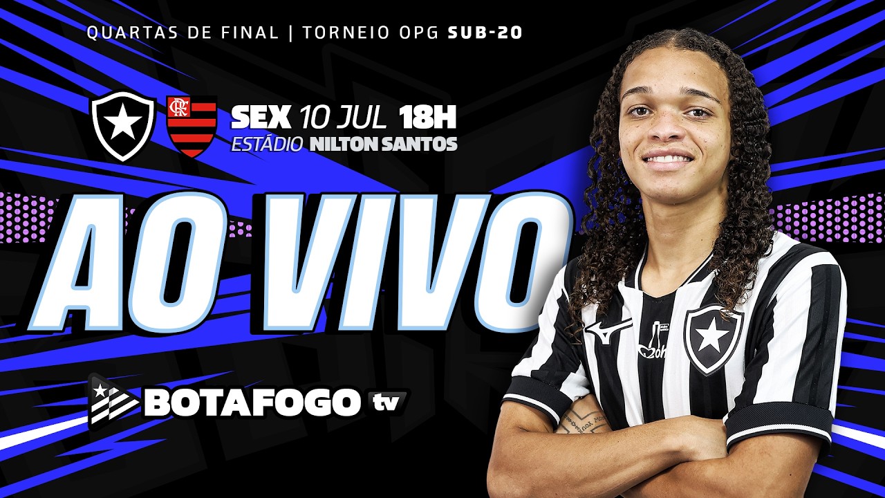 Assista AO VIVO: Botafogo enfrenta o Flamengo pelo jogo de volta das quartas de final do OPG Sub-20