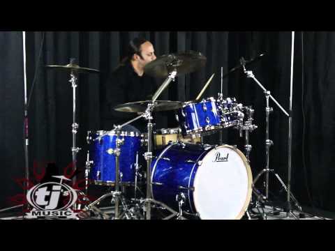 TJ's Music Demos: Pearl Master MCX Drum Set - Navy Blue Sparkle