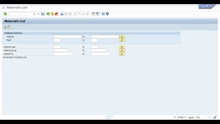 How to check  material list in SAP : MM60 : How to Display Material code in sap