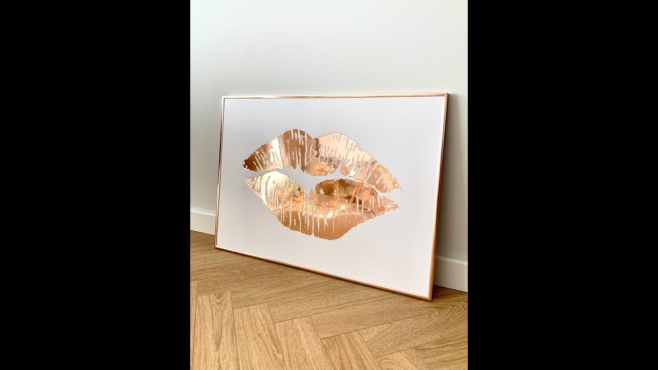 Usta Rose Gold Plakat