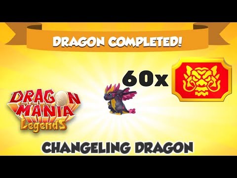 Unlocking Changeling Dragon +  Opening 60 Divine Chests😂! - Dragon Mania Legends