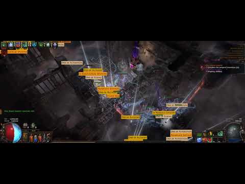 PoE 3.16 Skeleton Mage / Frost Scout Summoner 2 Exalts 1 Juiced Map
