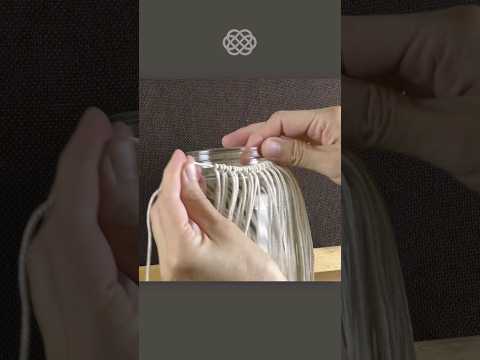 DIY Macrame Leaf Plant Hanger Lantern