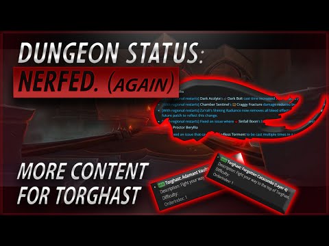 Blizzard continues to BULLY Sanguine Depths & The extra additions to Torghast in 9.1 PTR so far
