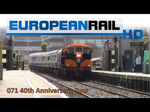 Iarnród Éireann Irish Rail 071 Locomotive 071 CIE 40 Years Livery + Cravens pass Drumcondra