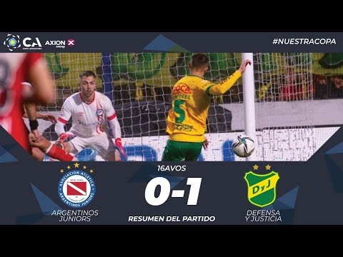 16avos: Argentinos Juniors 0 - Defensa y Justicia 1