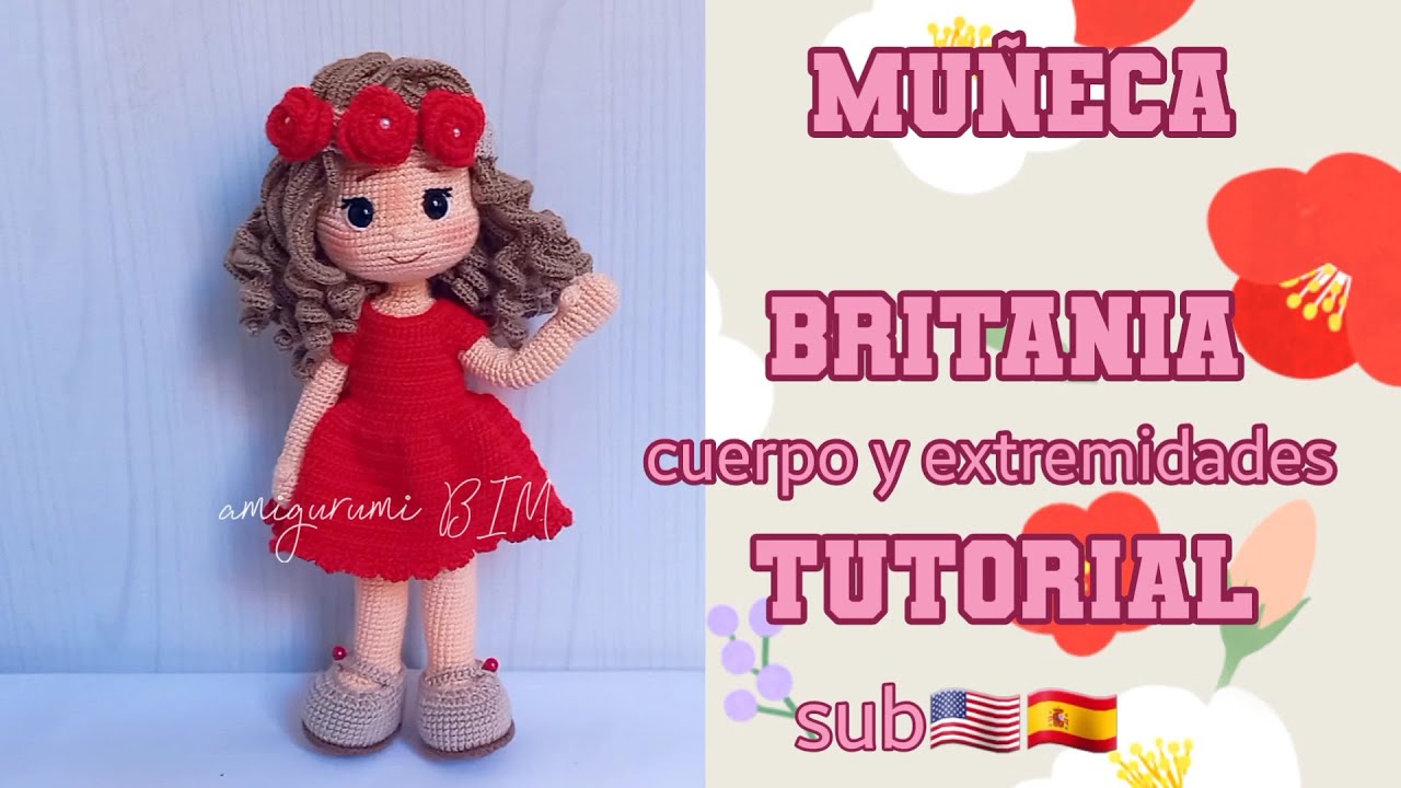 BRITAIN DOLL crochet #amigurumi part #1_ #easy sub