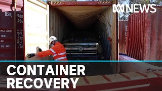 Sunken cargo containers retrieved two years after being lost at sea | ABC News