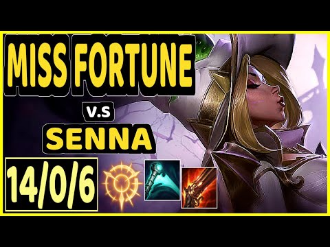 SANGYOON (MISS FORTUNE) vs SENNA - 14/0/6 KDA BOTTOM ADC CHALLENGER GAMEPLAY - KR