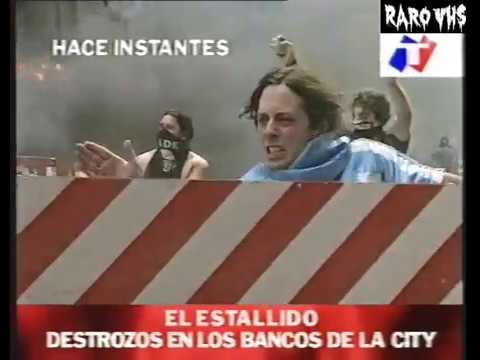 Renuncia De la Rua 20/12/2001 (50 min noticiero) Crisis-Argentinazo