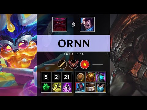 Ornn Mid vs Yasuo - VN Grandmaster Patch 25.17