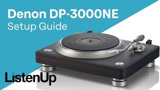 Video thumbnail for How To Setup Denon DP-3000NE Direct-Drive Turntable by ListenUp