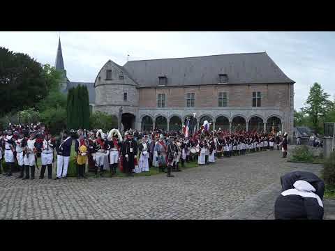 Marche Sainte Aldegonde Feluy 2023 - Parade des Tambours Majors au Château de Feluy
