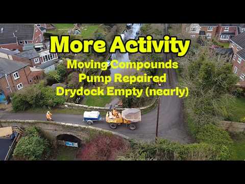 More Activity at the Llangollen Canal Breach, Whitchurch