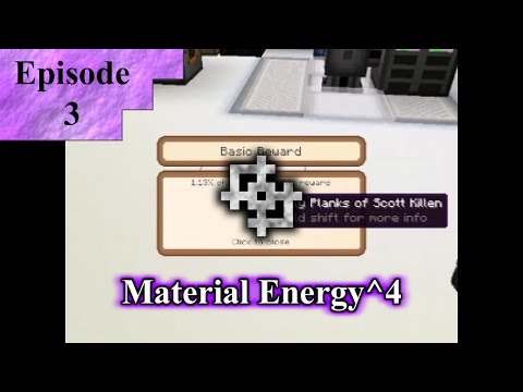 Modded Minecraft : FTB : Material Energy^4 : Episode 3a "Questionable Rewards"