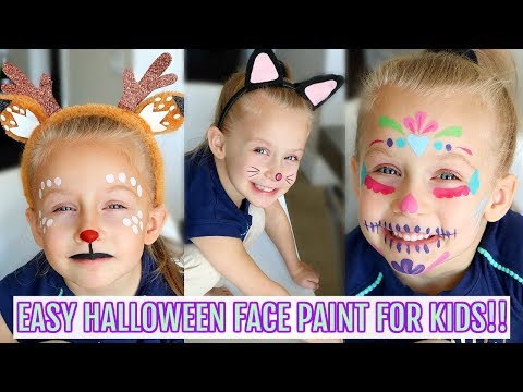 3 easy halloween face paint ideas for kids! Video