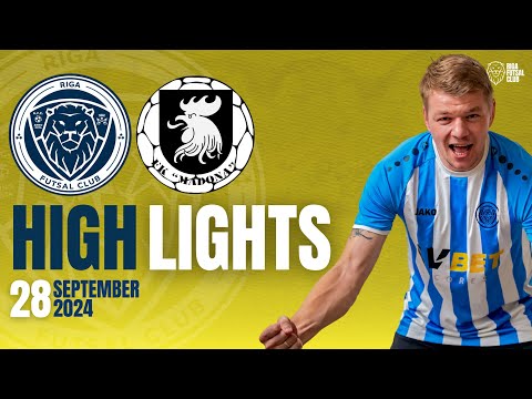 28.09.2024 Riga Futsal Club vs. FK Madona I HIGHLIGHTS
