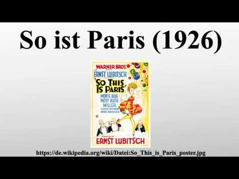 So ist Paris (1926)
