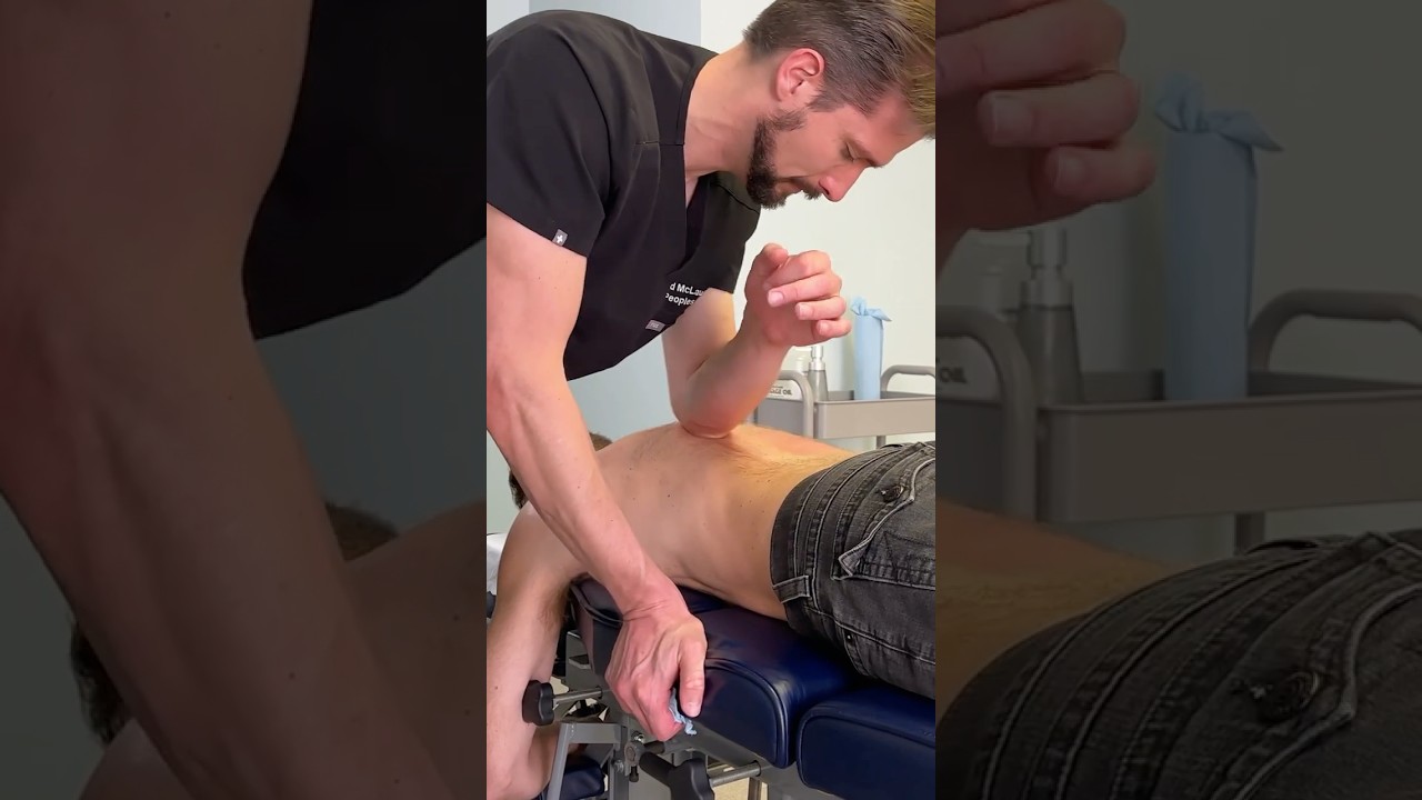 *CRAZY PAIN GONE* 🙌🏻 In One Visit! *CRUNCH* #shorts #chiropractor