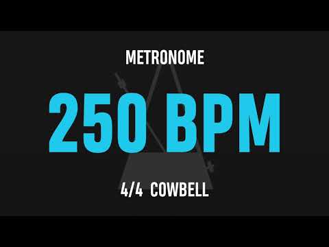 250 BPM 4/4 - Best Metronome (Cowbell)