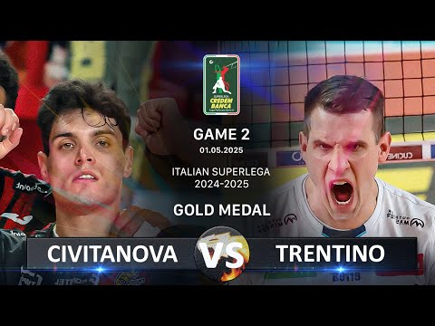 Gold Medal Matches of Italian Volleyball SuperLega 2024/2025 | Civitanova vs Trentino