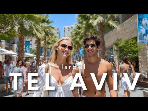 TEL AVIV Summer, Israel: Beaches and Promenade - Walking Tour 4K UHD with Captions