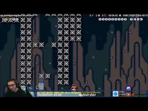 Up and Down Spikes All Around Mario Maker