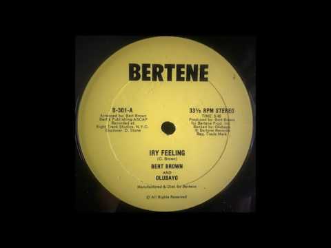 Bert Brown & Olubayo - Iry Feeling - 12 inch - 198X