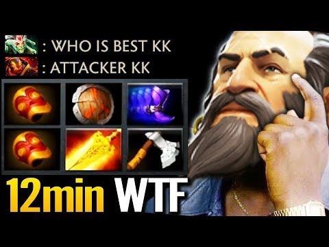 ATTACKER - WORLD BEST KUNKKA EVER | 12 Min Radiant WTF farm Dota 2