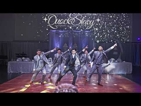 Most EPIC Surprise Wedding Groomsmen Dance EVER!!