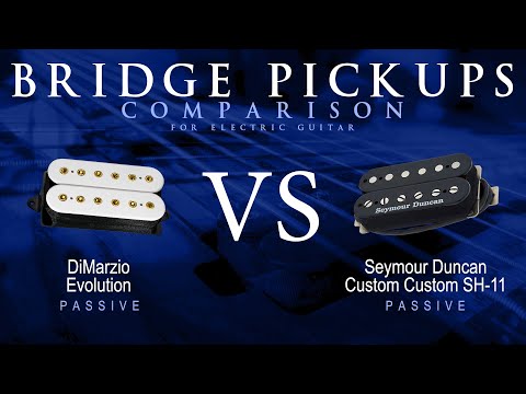 DiMarzio EVOLUTION vs Seymour Duncan CUSTOM CUSTOM SH-11 - Passive Bridge Guitar Pickup Comparison