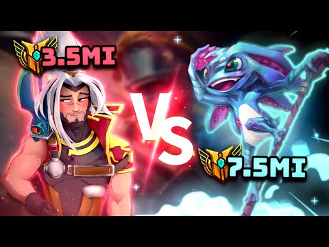 7 milhões de maestria vs 3 milhões! x1 insano entre mono fizz x yasuo! (o melhor perdeu?!)