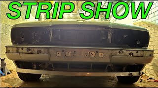 Strip Show of trim - getting E34 ready for new paint job