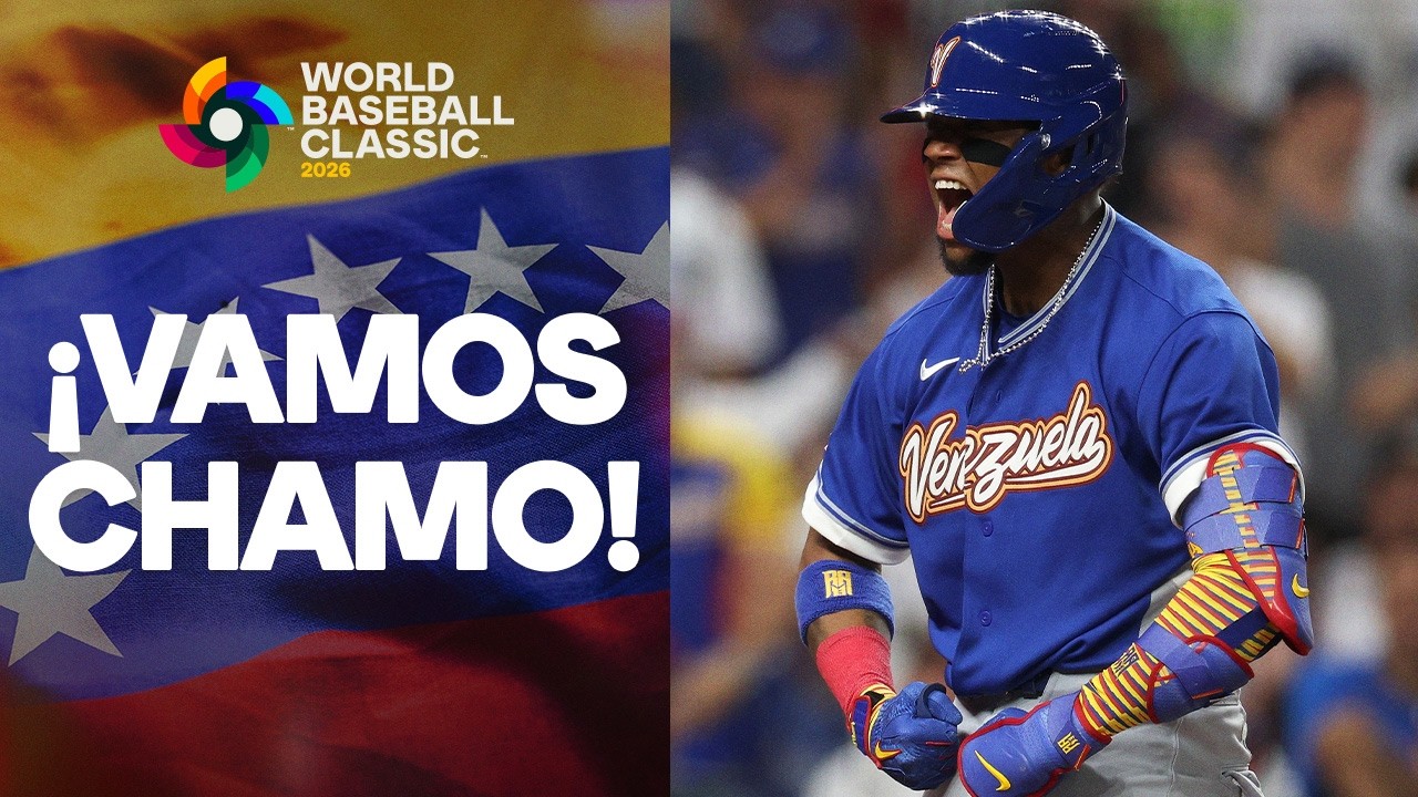 Ronald Acuña Jr. gets the party STARTED for Team Venezuela with a LEADOFF HOME RUN! 🇻🇪
