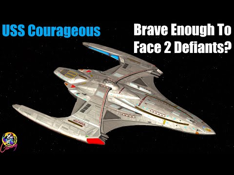 USS Courageous VS 2 Defiants! - FLUKE SHOT - Star Trek Ship Battles - Bridge Commander