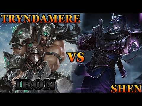 IRON TRYNDAMERE VS SHEN TOPLANE !! HOW TO COUNTER SHEN !!