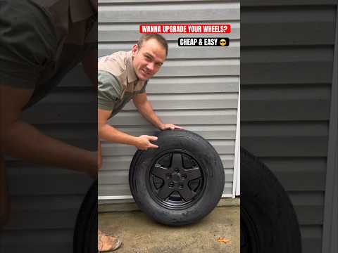 THIS IS A MUST! How to paint wheels BLACK #carguy #camaro #protips #jeep #upgrade #rims #automobile
