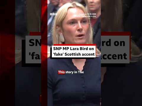 The SNP MP's accent has been the subject of intense online scrutiny. #BBCNews