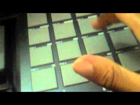 Going Through Sound making drums on a MPD 18