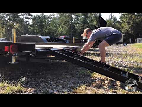 Easy Ramp Installation for Carry On 7X18 CH2BRK Car Hauler Trailer