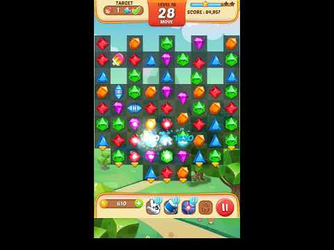 Jewel Match King Level 16 - Walkthrough ( No Booster )