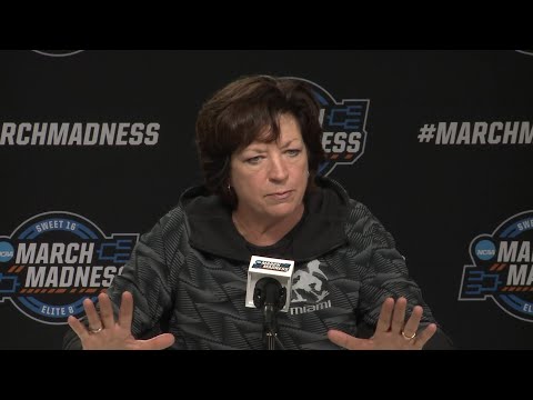 Miami Katie Meier previews LSU Elite-8 game, plus players interview