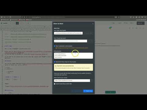 LiaScript now has support for the Nostr protocol video thumbnail